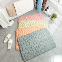 bath mat cobblestone bathroom rugs foam bath rugs comfortable super absorbent mats machine washable non slip rugs