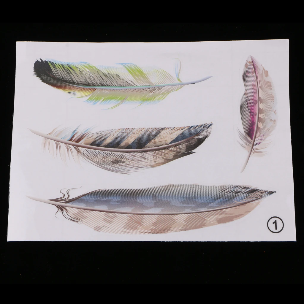 

3D Car Sticker Feather Design Decal Vinyl Door Hood Cover Sticker