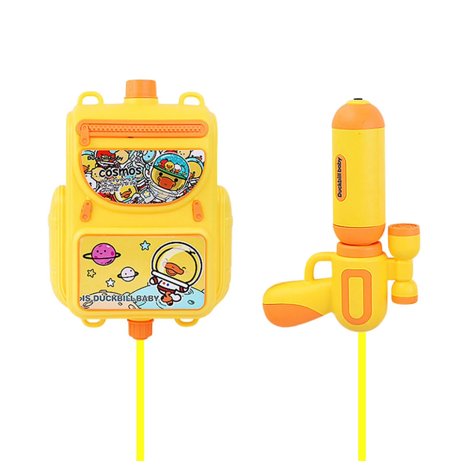 

Backpack Water Guns Toy Backpack Water Shooter Toy Cute Duck Water Shooter Long Range Shot Water Guns Easy To Hold Adjustable