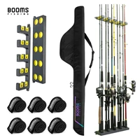 booms fishing rod holder and 185cm rod bags set vertical wall rod rack store up to 10 rods for fishing pole holder pole case