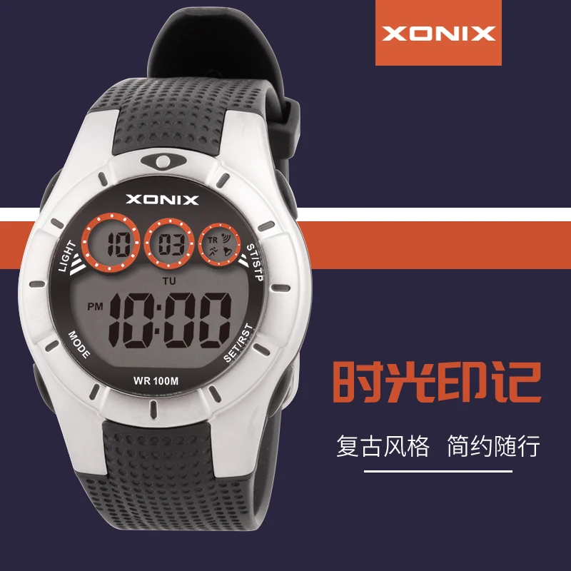 

GOLDEN Accurate Retro Trend Waterproof 100m Swimming Outdoor Sports Luminous Timing Alarm Clock Student Electronic Watch Male GL