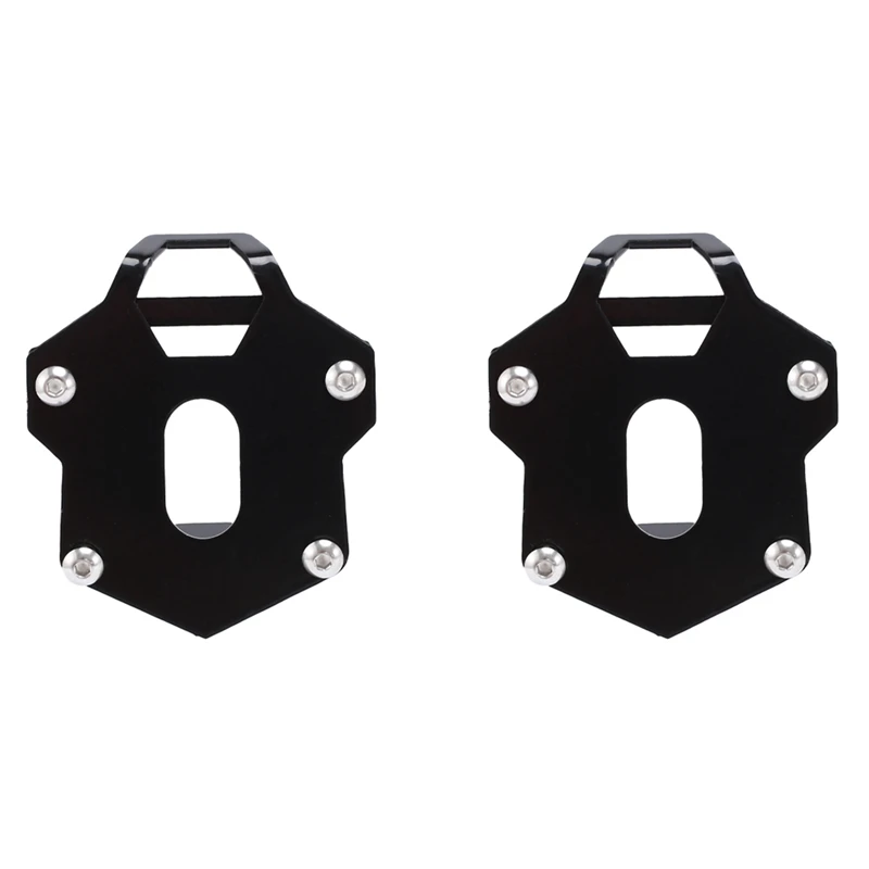 

2X Motorcycle Kickstand Sidestand Stand Extension Enlarger Pad For Royal Enfield Himalayan 2020 2021 2022(Black)