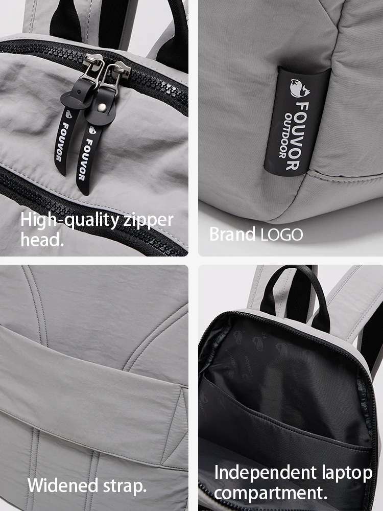 Fouvor новые модные легкие рюкзаки женские 2024 большая вместительная компьютерная