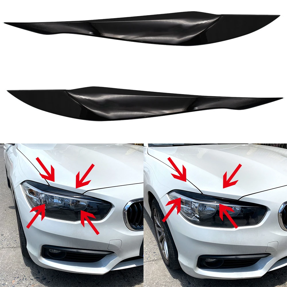 1 пара для BMW 3 серии F30 F31 318i 320i 2012 2013-2018 автомобильные фары брови веки крышки глаз