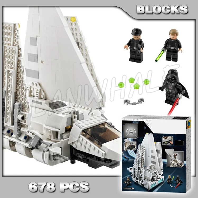 

678pcs Star Imperial Shuttle Skywalker Foldable Wings Flight Landing Mode 60072 Building Blocks Boys Compatible With Model