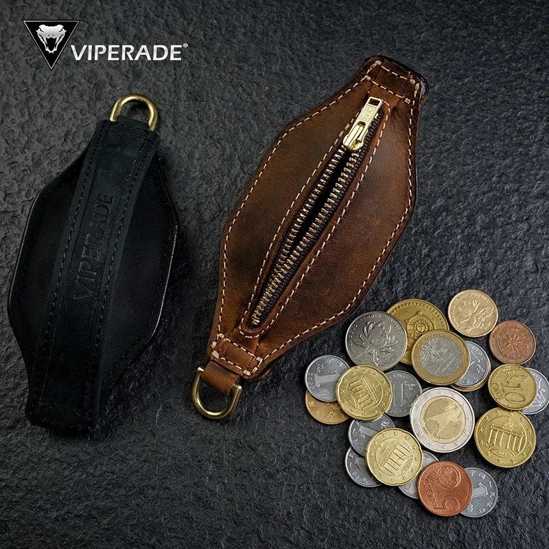 ​ Кошелек VIPERADE PJ10 Slapjack, компактный кожаный кошелек для монет и ключница с застежкой-молнией для повседневного ношения мужчинами (EDC) ​ ​ (art.: 3920dbf44efd2) - 3920dbf44efd2