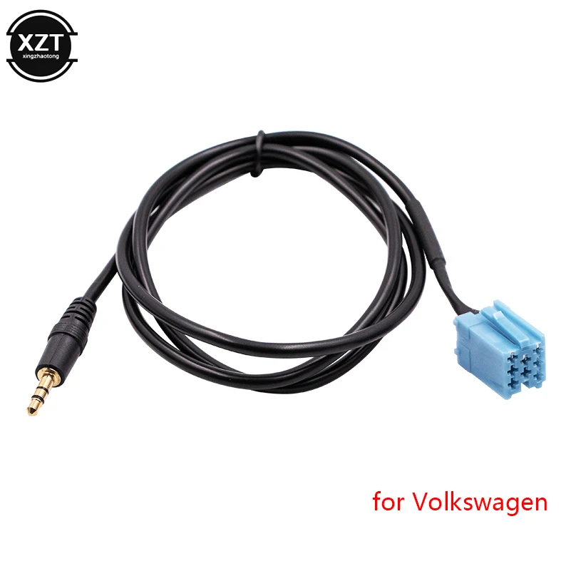 

Car CD Player MP3 AUX Audio Input Line 8-pin Auxiliary Cable Adapter 1.2m for Volkswagen Passat B5 Bora POLO Car Accessories