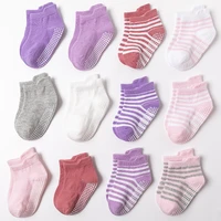 3pairslot baby socks 100 organic cotton baby ankle socks with non skid soles unisex anti skid baby sock for girls boys