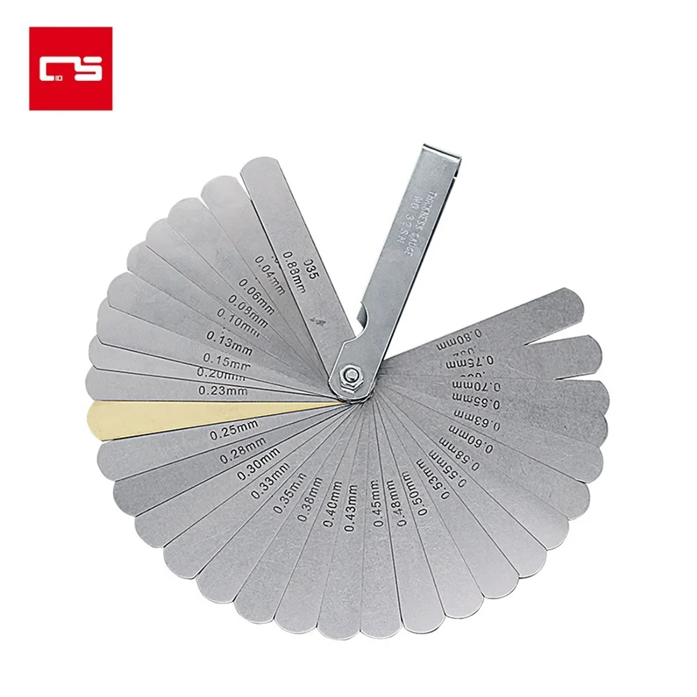 

Набор инструментов для измерения толщины, универсальные измерительные приборы из нержавеющей стали, 32 лезвия