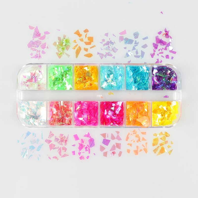 

Candy Color Irregular UV Resin Sequins DIY Slime Nail Art Decorations Epoxy Resin Molds Filling Pigment Flake Glitter for Crafts