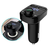 wireless bluetooth hands free call car charger fm transmitter mp3 player dual usb port charger compatible for iphone1312 samsung