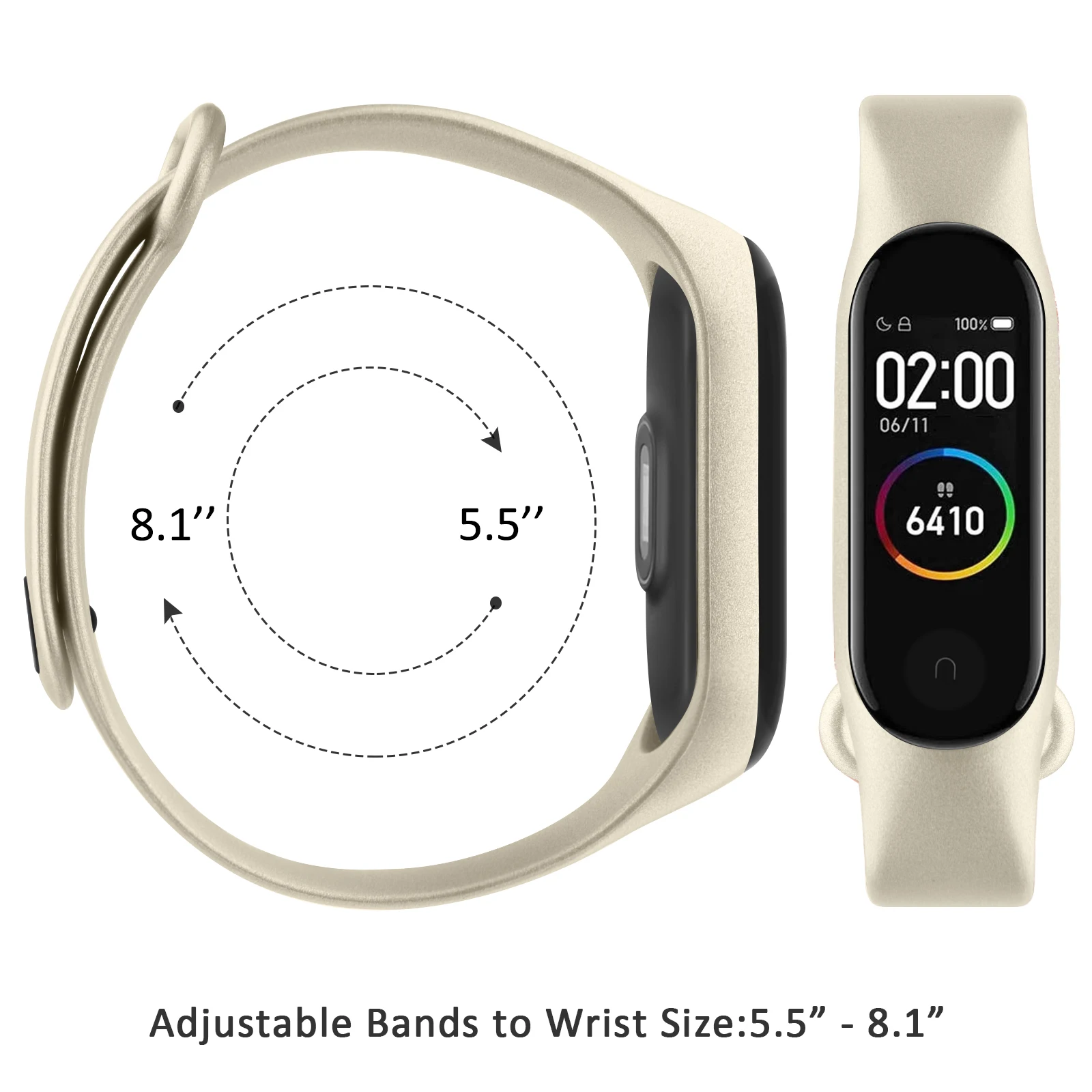 Replacement Bracelet for Xiaomi Mi Band 3 4 5 6 7 Strap Silicone Wrist Strap for Miband 3 4 5 6 Wriststrap Smart Watch Band