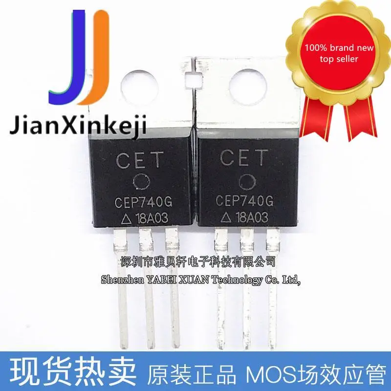 

10pcs100% orginal new CEP740G CEP740 N-channel 400V10 in-line TO-220 A MOS field effect in stock