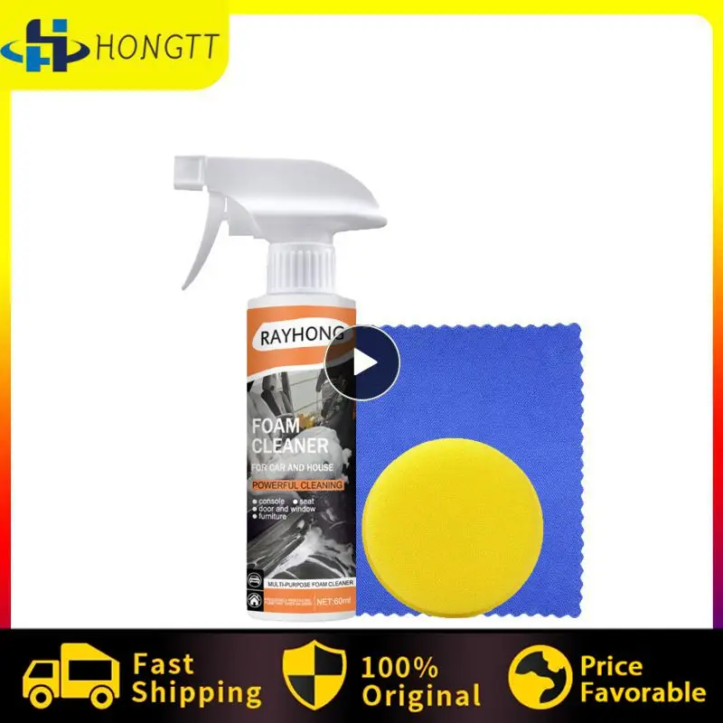 

3/5/10PCS Universal Strong Decontamination Car Interior Cleaning Ceiling Seats Wash Free Foam Cleaner Tools Multifunctional