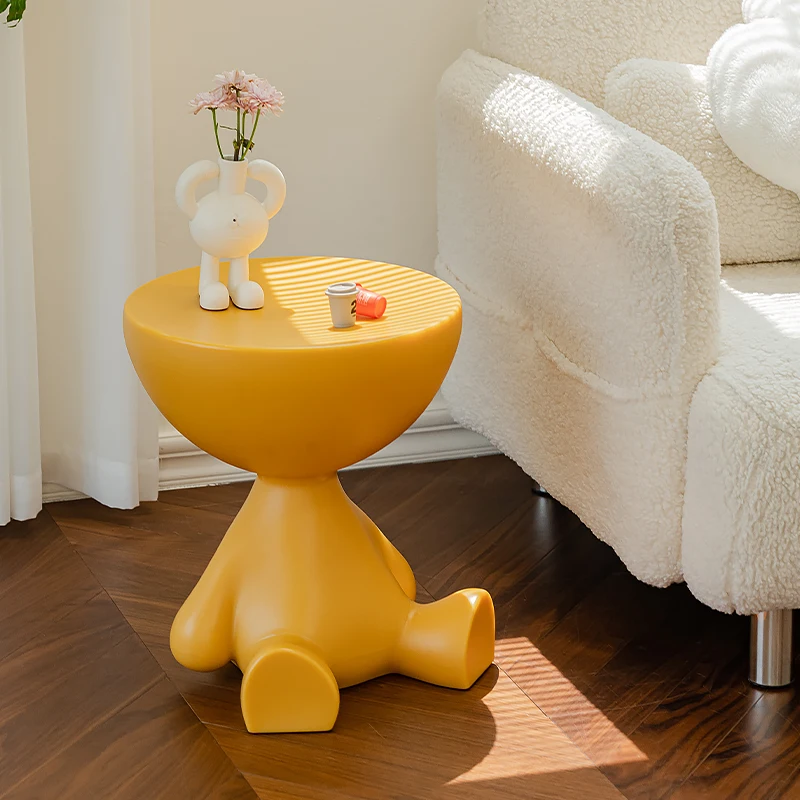

Пластиковый журнальный столик в скандинавском стиле, модный прикроватный столик для дивана, креативный стул, домашняя мебель, современное ...