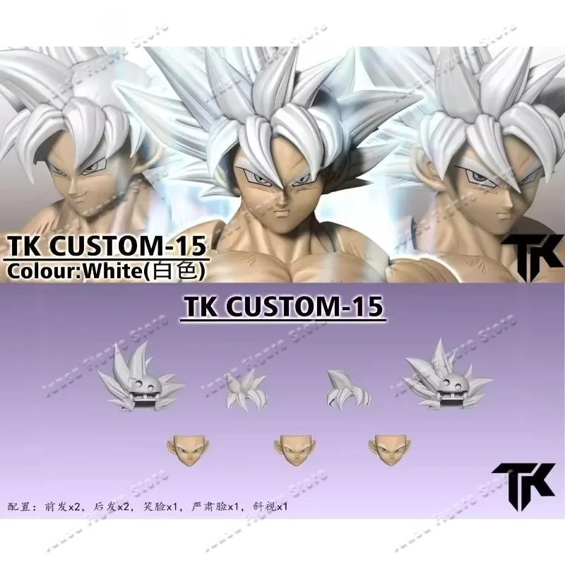 Фото Набор сменных головок TK CUSTOM TK013 TK014 TK015 TK016 Dragon Ball SHF Ultra Instinct Son Goku 3.0 для фигурок, игрушки №2