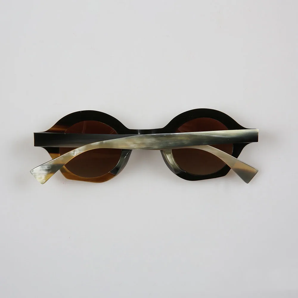 Мужские солнцезащитные очки женские уникальные круглые поляризационные ручной