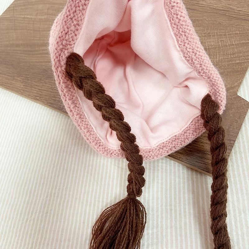 Женская модная Милая плетеная Шапка-бини с милым цветочным рисунком шикарная