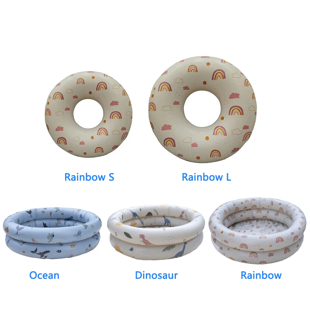 

Summer Children's Swimming Pool Outdoor Beach Toys Toddler Play Water Parent-child Interaction Seaside Inflatable Bathing Pool