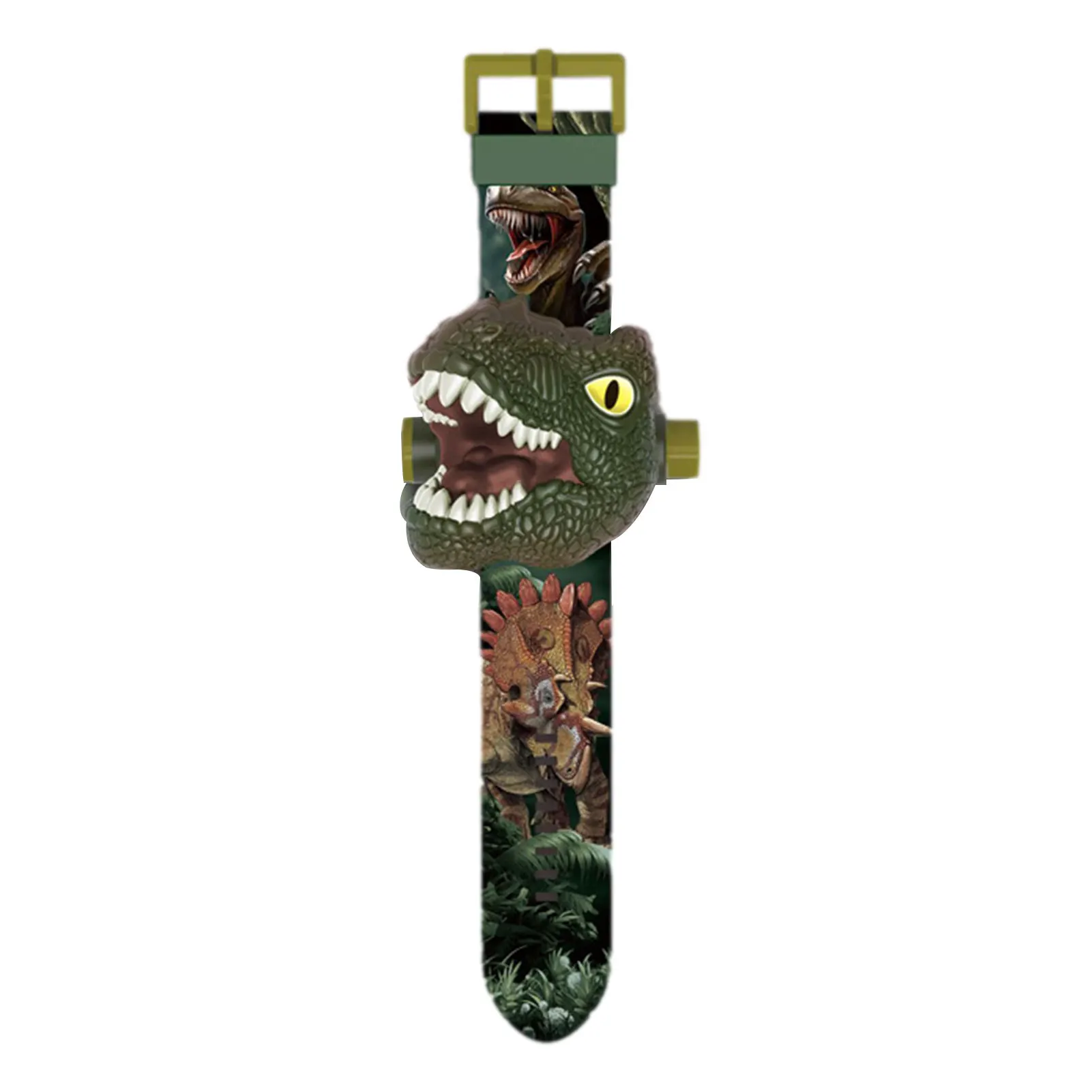 

Dinosaur Watch For Boys 3D Projector Watch Toy 24 Patterns Creative Luminous Watches Flip Dino Projection Watch Electronic Toy