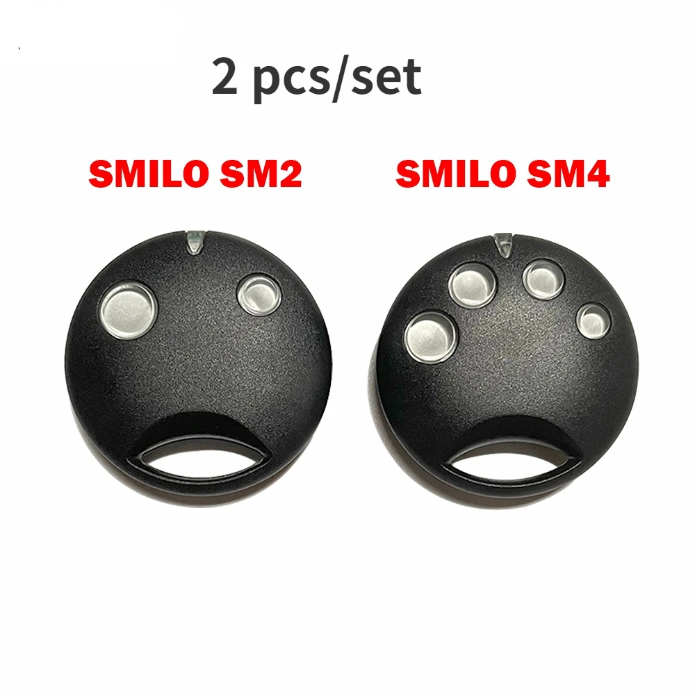 

2 pcs/set SMILO SM2 SM4 Remote Control 433mhz 2 4 Channel Garage Door Remote Control