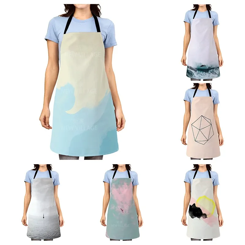 

Женский слюнявчик из хлопка и льна, 55x68 см