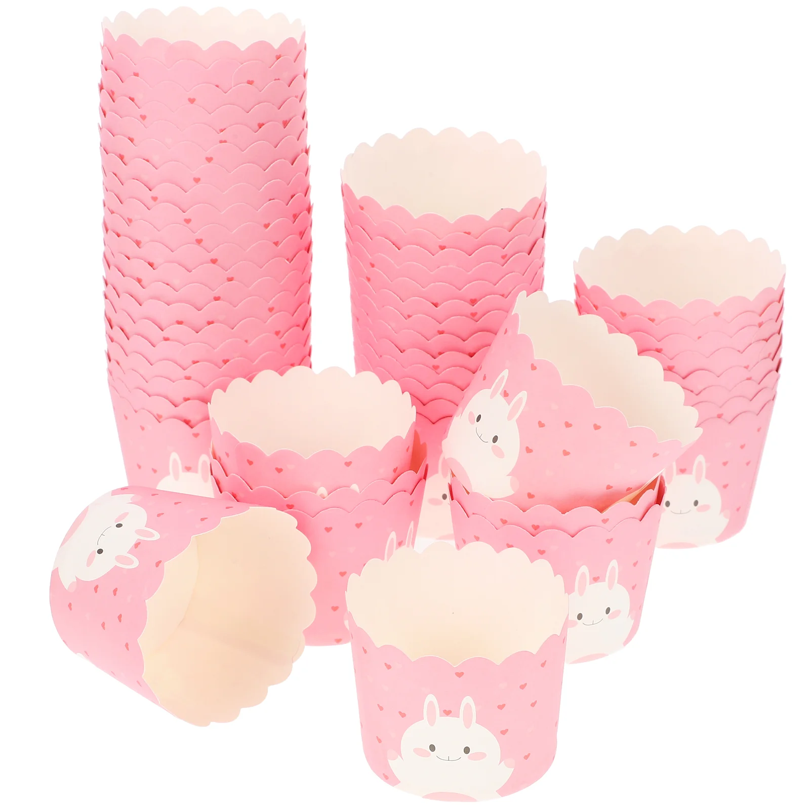 

100 Pcs Cake Cups Small Paper Cupcake Wrappers Lining Liner Muffin Liners Holders Baking