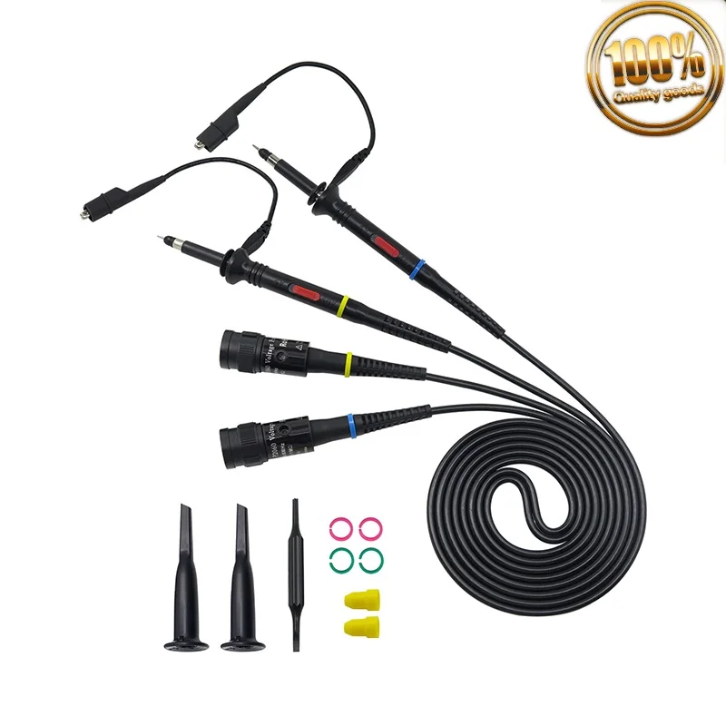 

HOT Cleqee P2000 Series DC-60MHz~200MHz Oscilloscope Probe For Tektronix HP X1/X10 P2060 P2100 P2200 BNC Test Lead kit