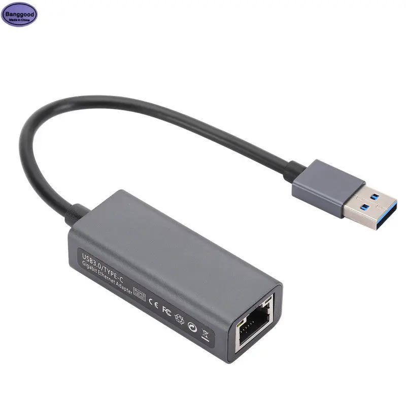 

TYPE C Lan Internet Ethernet Adapter Network Card USB3.0 Gigabit NIC Support Nintendo Switch External Cable MacBook PC Windows