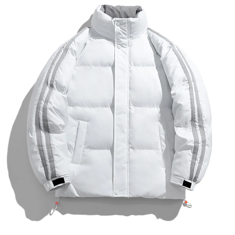 5XL 6XL Plus Size Padded Jacket Men Winter Parkas Thick Jackets Fashion Stand Collar Parkas Warm Coats Male Outdoor Outerwear