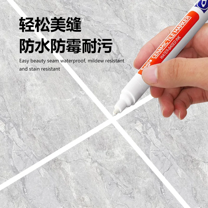

12 Color White Waterproof Tile Marker Grout Pen Wall Seam Pen For Tiles Floor Bathroom Decontamination Seam Repair Tools