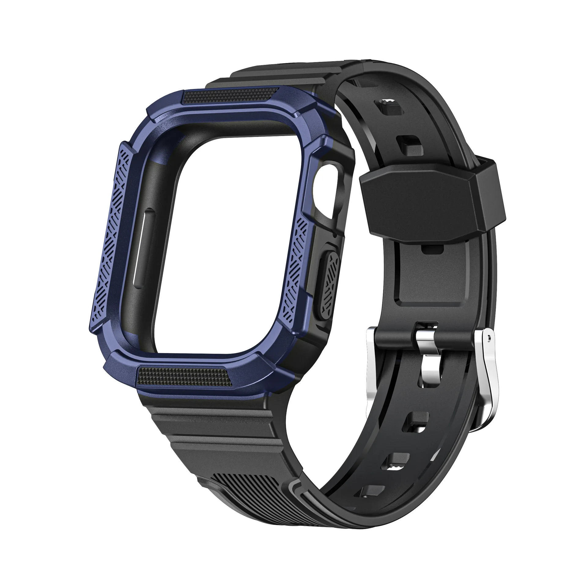 Apple watch with watch tpu integrated two-color armor strap enlarge