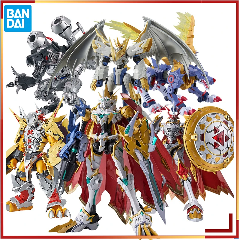 

Bandai Original Digimon Adventure Anime Figure Wargreymon Action Figure BlackwargreymonToys for Kids Gift Collectible Model