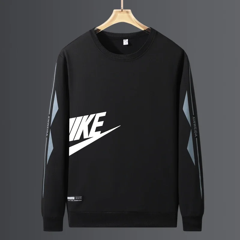 

Autumn and Winter Thin Men's Long Sleeve Sports Sweater Fashion Versatile Printing Casual Round Neck Top 2023 Men's Wear Pullove