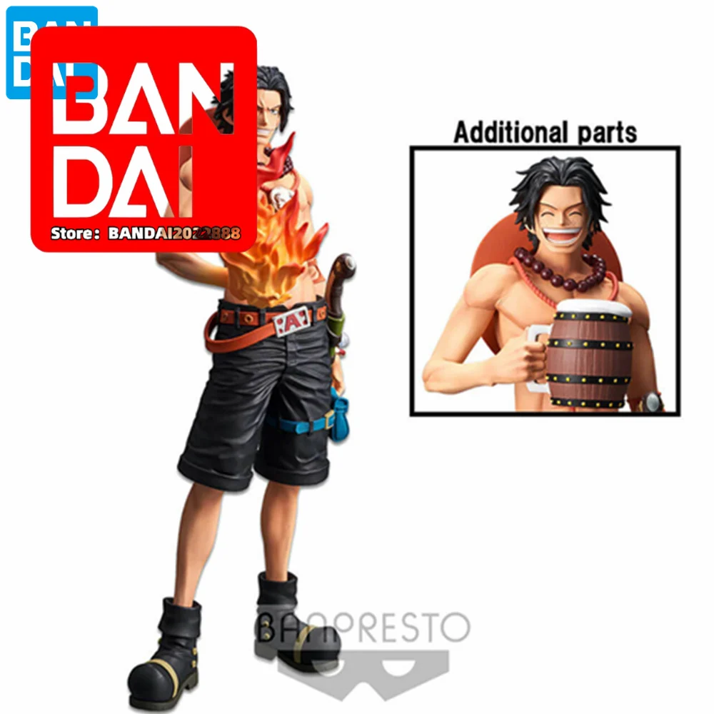 

One Piece Anime PortgasD Ace Grandista nero PVC Action Figures 260mm Original Bandai BANPRESTO Figurine Model Toys Gift