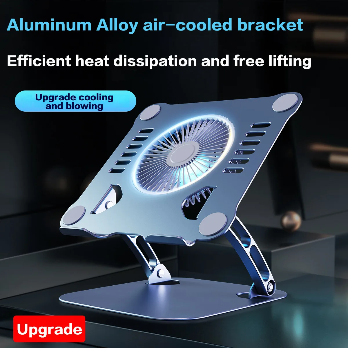 

Luxury Aluminium Alloy FoldableLifting Tablet Stand With Cooling Fan Dissipate Heat For DELL HP AirPro Cooling Notebook Bracket