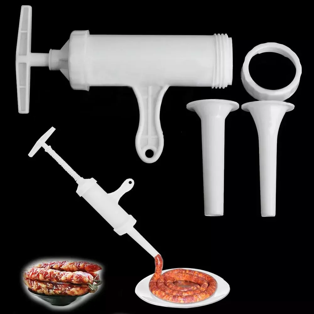 

Food Grade PP Manual Sausage Stuffer Tools Food Grade Plastic Sausage Cod Fish Intestines High Capacity Kitchen Meat Grinder
