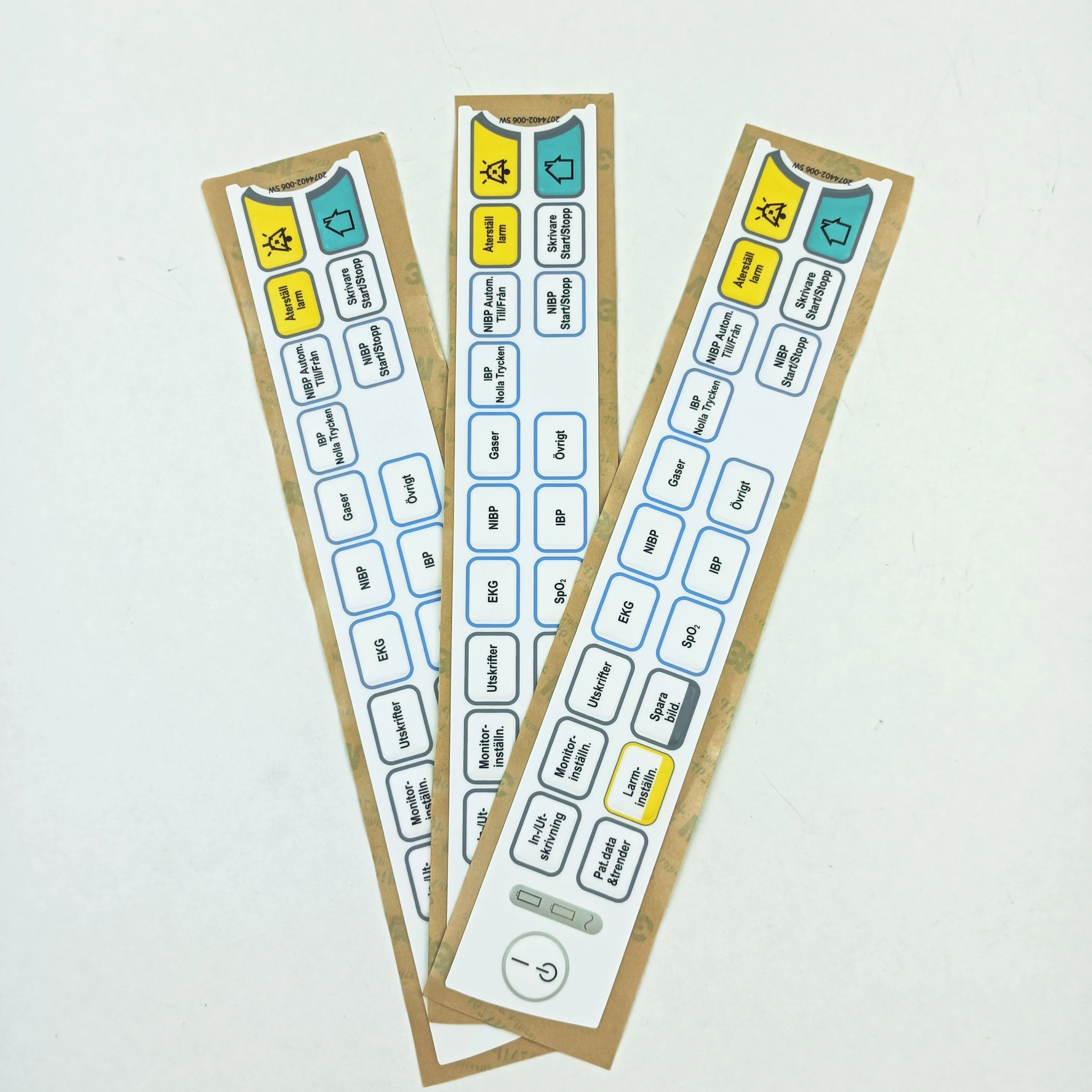 

Ge b40 b40i monitor button film button panel button sticker 2074402-006 SW