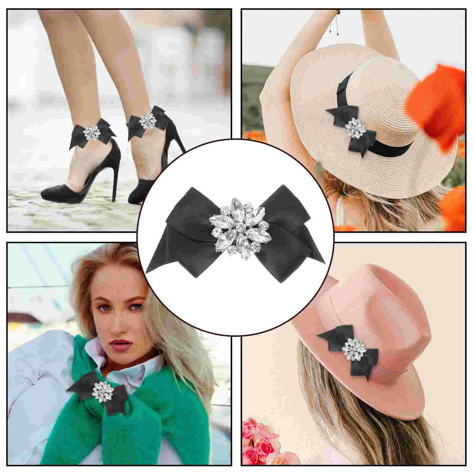 Пряжка для обуви с бантом Soulier Chaussures аксессуары жемчугом зажимы женщин кристаллы