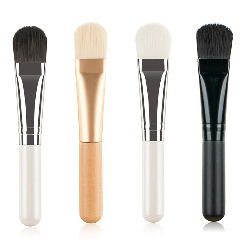 Face Mask Brush Cleansing Skin Care Blender Foundation Applicator Concealer Brush Flat Soft Hair Facial Beauty Makeup Tool