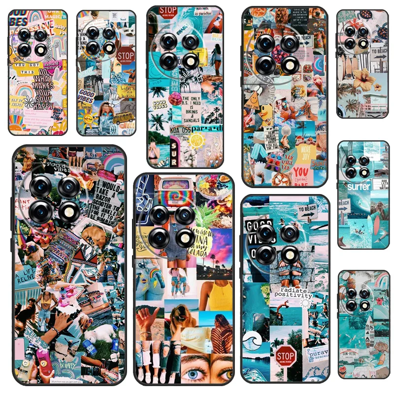 Фото Чехол Summer Beach Collage для OnePlus 13 12 R 11 9 10 Pro 8T 9RT 10T OnePlus Nord 4 CE 2 3 Lite N20 N30 №1