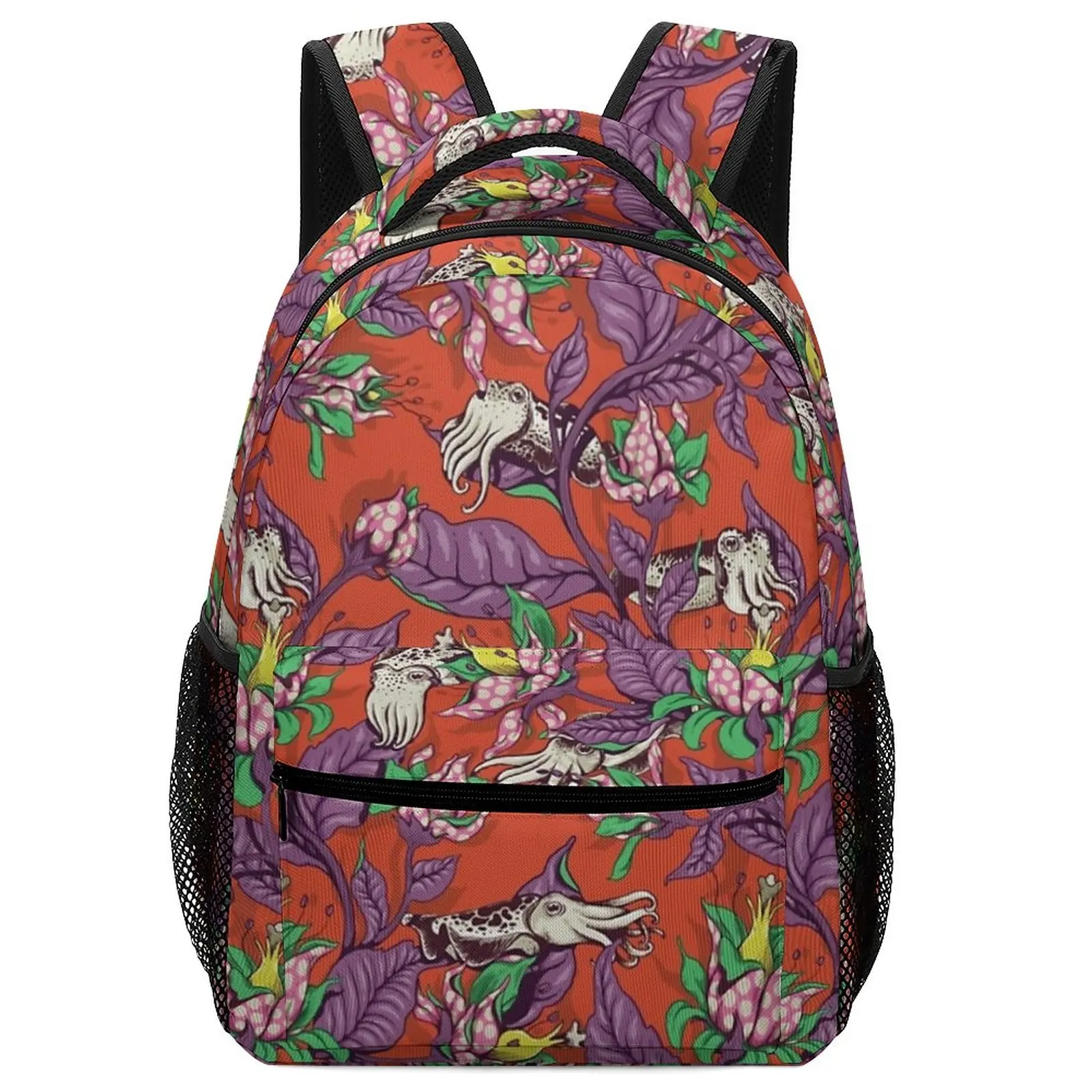 The Sea Garden - Retro  Student Kids Art Children's Bag Backpack Men Women School Bags Children School Backpack