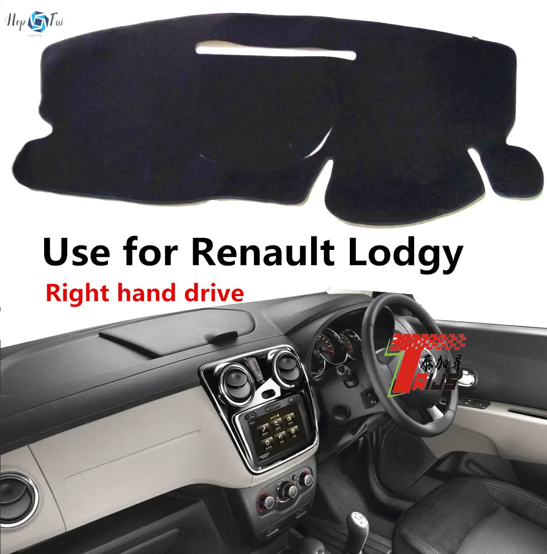 

Taijs Right Hand Drive Car Dashboard Mat Dash-Mat for Renault Lodgy 2012 2013 2014 2015 5mm Thickness Inner Carpet Accessories