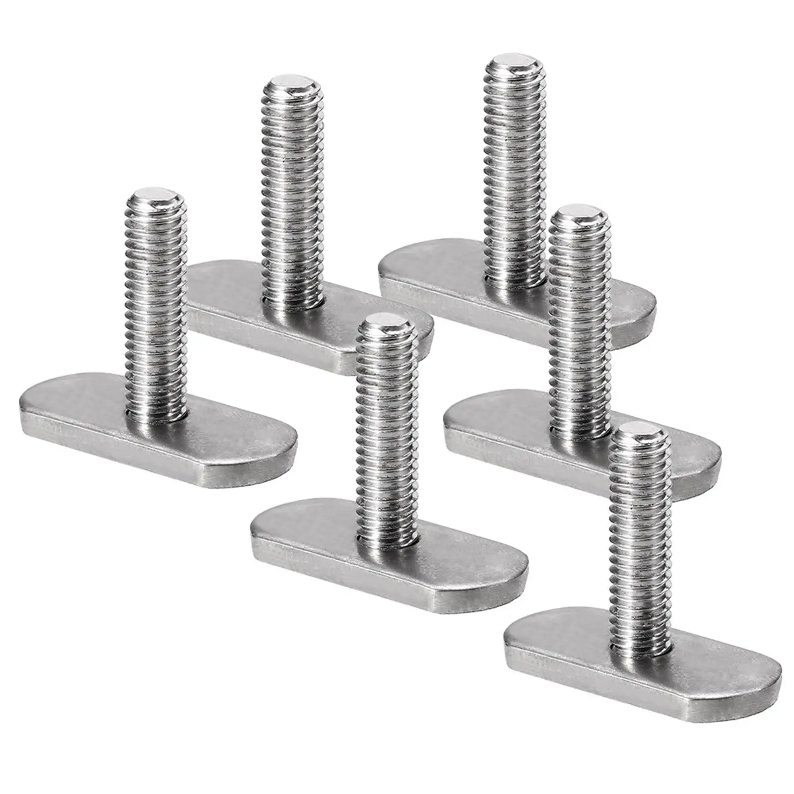 

6 Pieces Kayak Rail Track Screws Track Nuts T Slot Bolt Mounting Replacement Kit for Watercraft Canoes Kayaks Rails Rowing