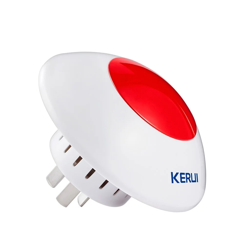 

2022 433 MHz Wireless Flash Siren Alarm Siren Horn Red Light Strobe Siren For Home Alarm System Security kit