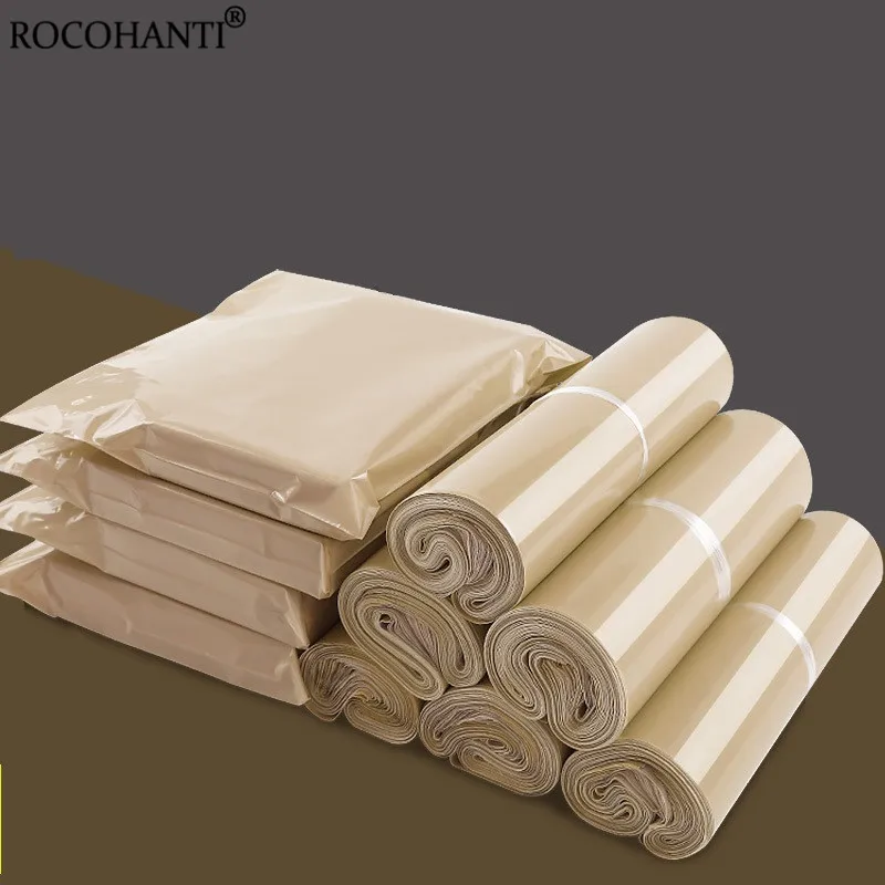 Оригинальные пакеты для экспресс-доставки абрикосового цвета полиэтиленовые