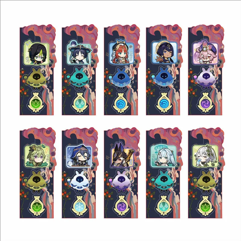 

Anime Genshin Impact Scaramouche Key Chains Acrylic Kawaii Figure Nahida Keyrings Cute Bags Keychain Breastpin Game Fans Gift