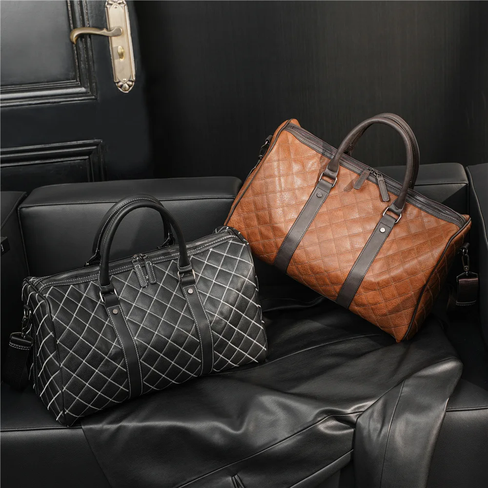 Men Travelling Bags And Luggage For Men Fashion Motorcycle Luggage Bag Large Capacity Travel Bags Men Leather Shoulder Handbags