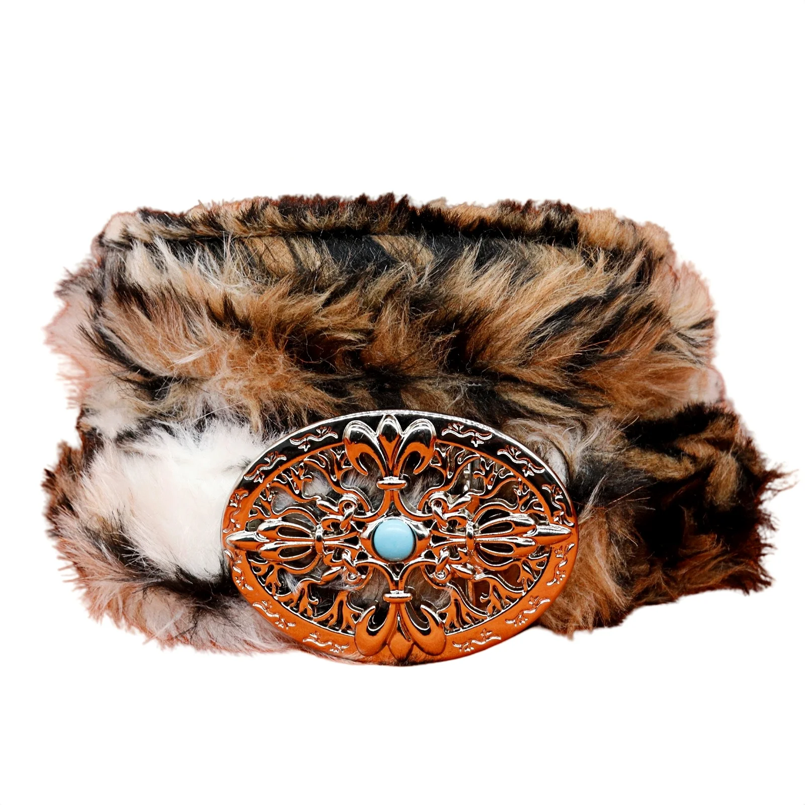 Женский меховой ремень с леопардовым принтом поясные ремни из искусственной