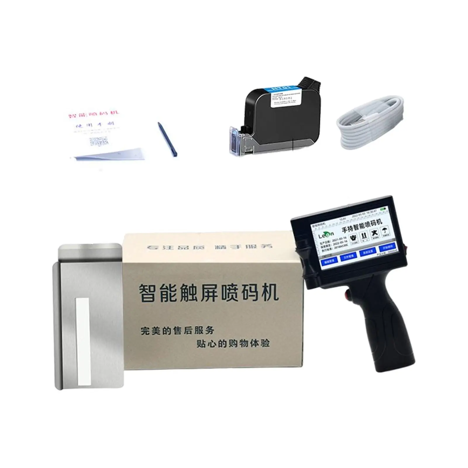 

Handheld Inkjet Printer Coder Production Date Touch Screen Printing Height